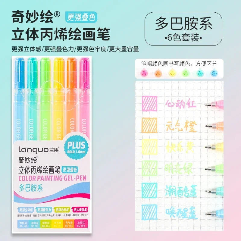 Bolígrafos con tinta acrílica para trazos creativos