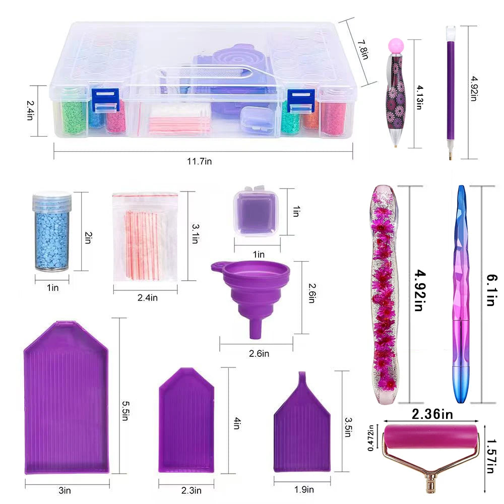 Caja organizadora para herramientas de manualidades