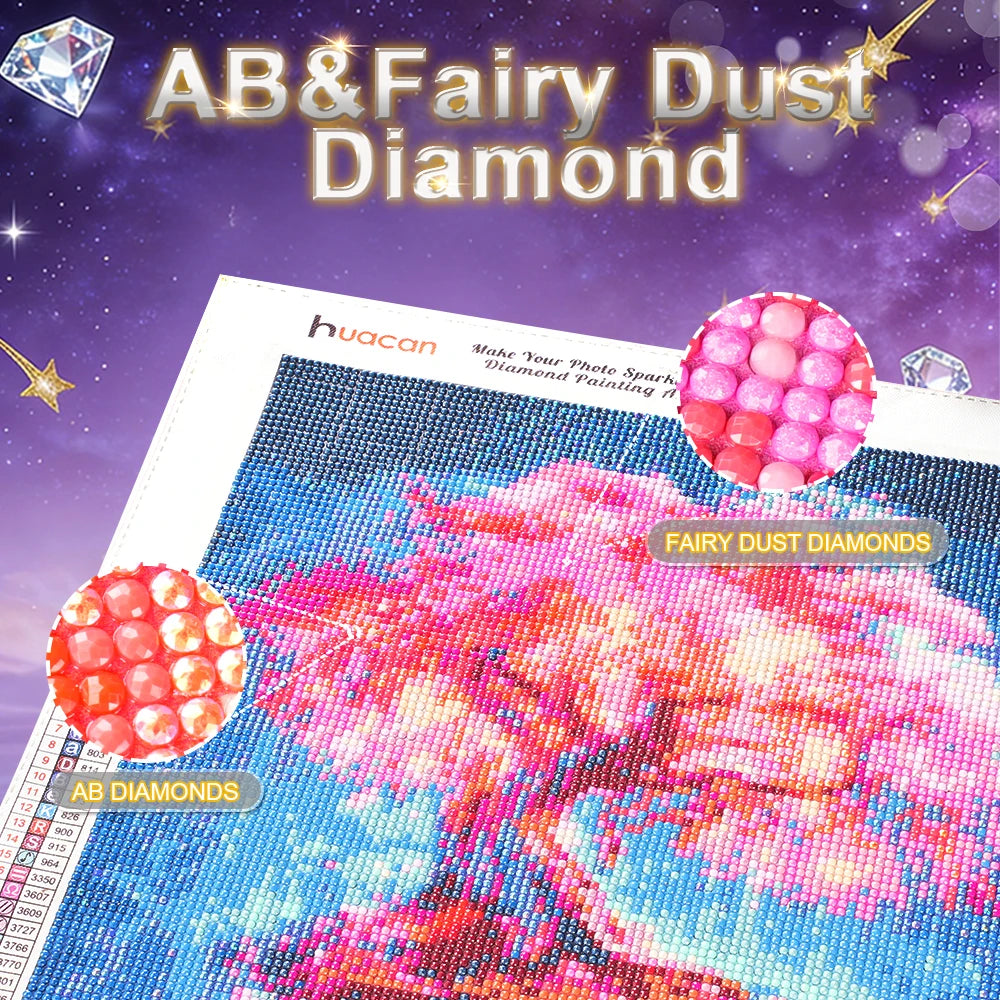 Detalle de piezas AB Fairy Dust del kit
