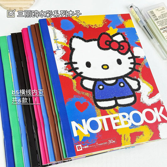 Cuaderno Sanrio B5 kawaii para notas, estudio y dibujo